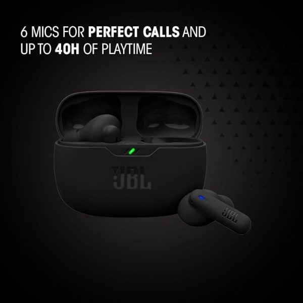 JBL Wave Beam 2 Active Noise Cancelling True Wireless Earbuds, Blue