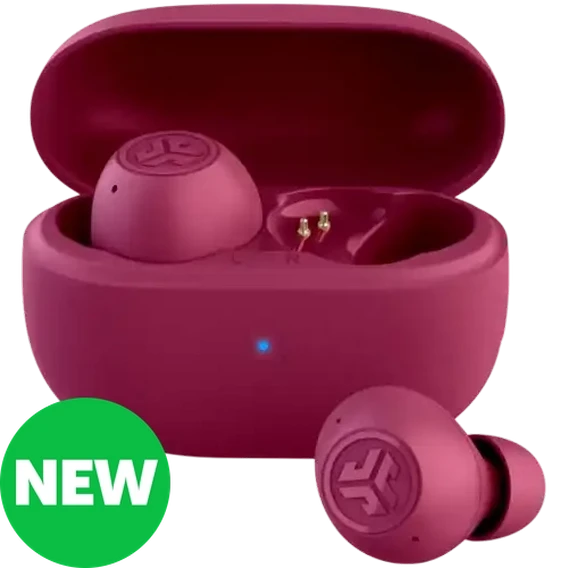 JLab Fuchsia GO Pop ANC True Wireless Earbuds
