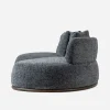 f3 Vianno Sculptured Corner Couch Textured Grey