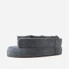 f4 Vianno Sculptured Corner Couch Textured Grey