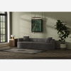 Unfold Sammy Compressed Corner Couch Dark Grey