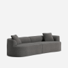Unfold Sammy Compressed Corner Couch Dark Grey