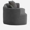 Unfold Sammy Compressed Corner Couch Dark Grey