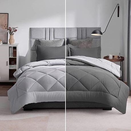 SMTE-Reversible Comforter (Dark/Light Grey)